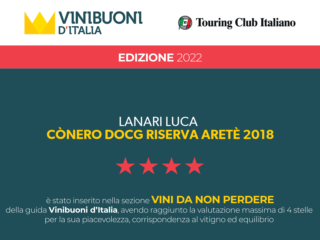 4 STELLE AL CONERO DOCG RISERVA ARETE' 2018 - Vinibuoni d'Italia 2022